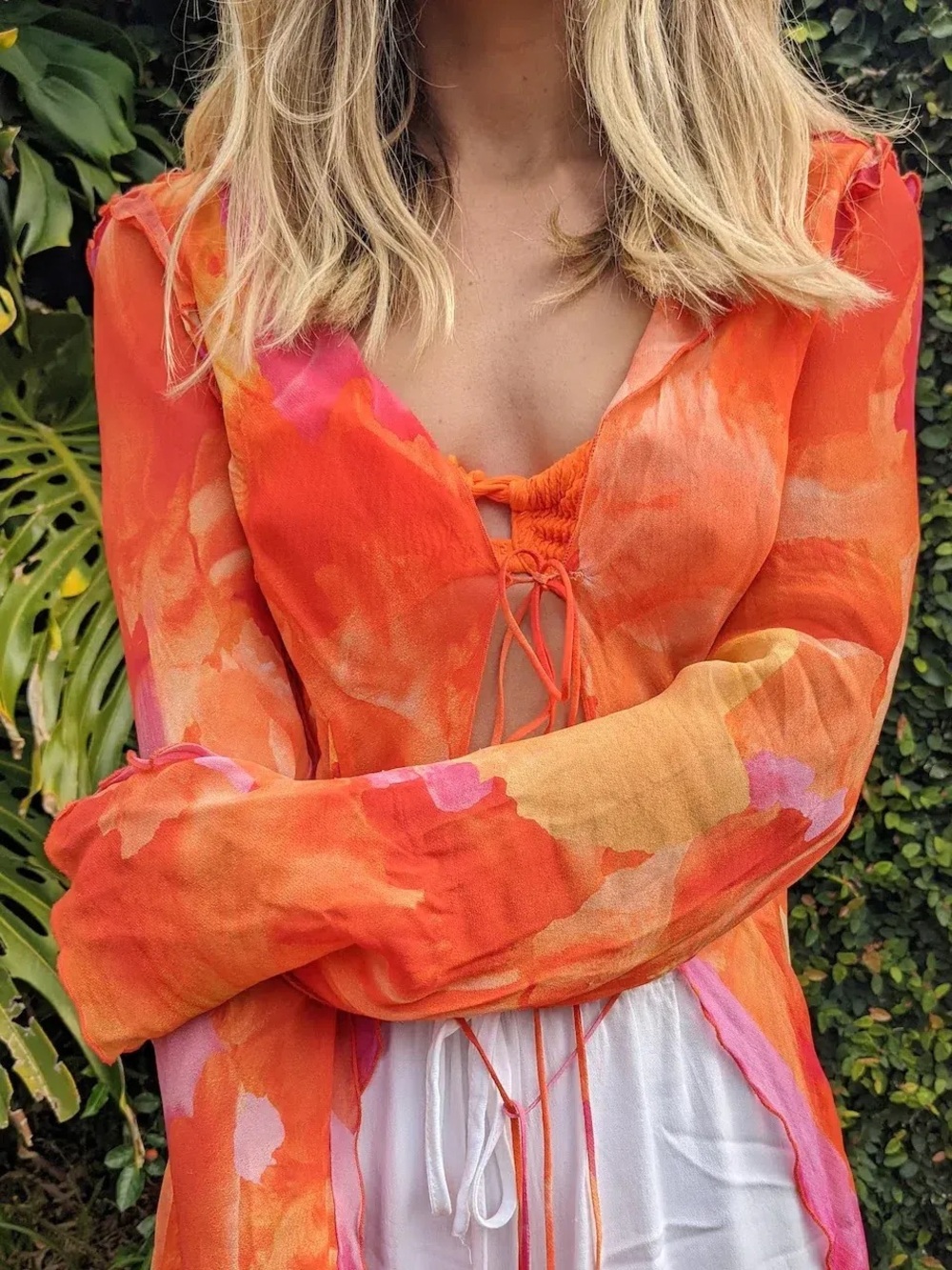 RAT & BOA, FIAMETTA blouse in dreamy sunset - Picture 7 of 11